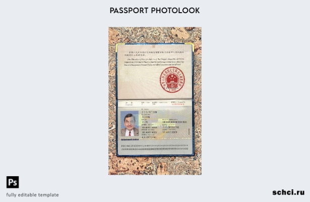 цифровая загрузка China pass () фото шаблона